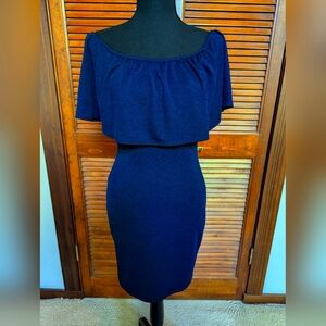Off the shoulder silhouette dress